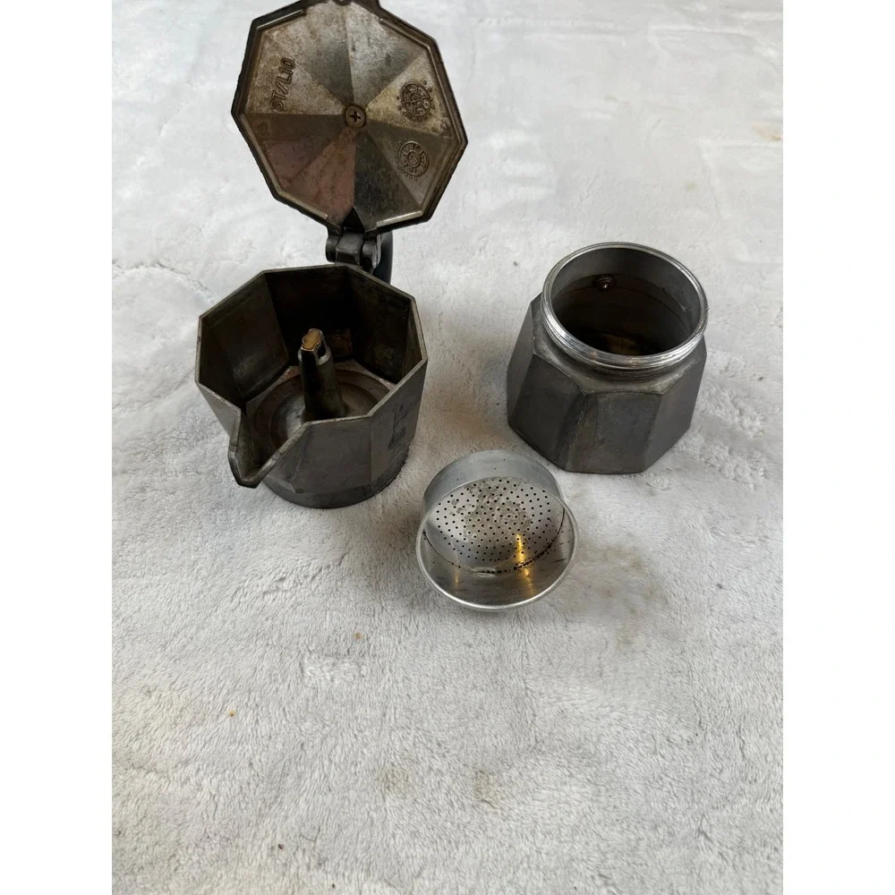 Bialetti Moka Express‎ 6 Cup Espresso Maker Made in Italy Vintage Stovetop